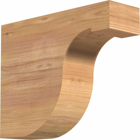 Ekena Millwork Del Monte Smooth Rafter Tail, Western Red Cedar, 3 1/2"W x 10"H x 12"L RFT04X10X12DEL00SWR